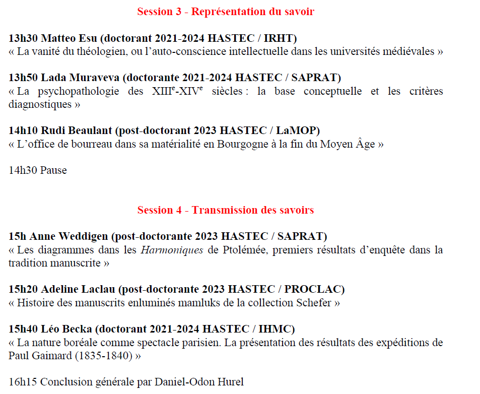 13 avril 2023 – WEBINAIRE – Journée de nos jeunes chercheurs, 11ème Edition
Une journée très intéressante, constructive et  enrichissante, entre doctorants et postdoctorants du LabEx HaStec.

Retrouver programme et résumés
bit.ly/3MDodv4 
<a href="/EPHE_PSL/">École Pratique des Hautes Études - PSL</a>