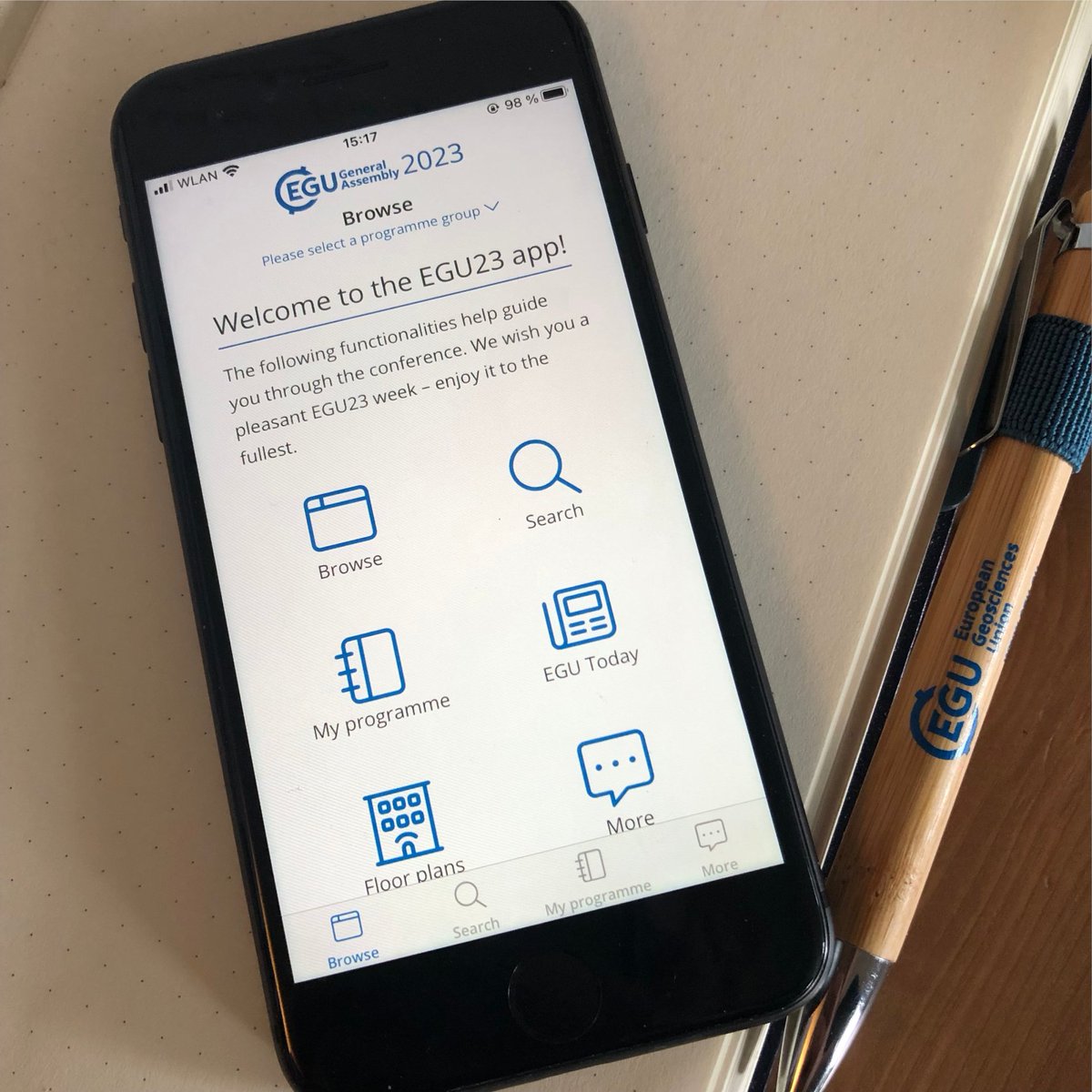 EuroGeosciences's tweet photo. The #EGU23 app is now available to download!

For the iOS version visit: https://t.co/Qa9ItLpJfW
For the Android version visit: https://t.co/l9VhbzjmZI

#vEGU23 https://t.co/FoKDhvbg8v