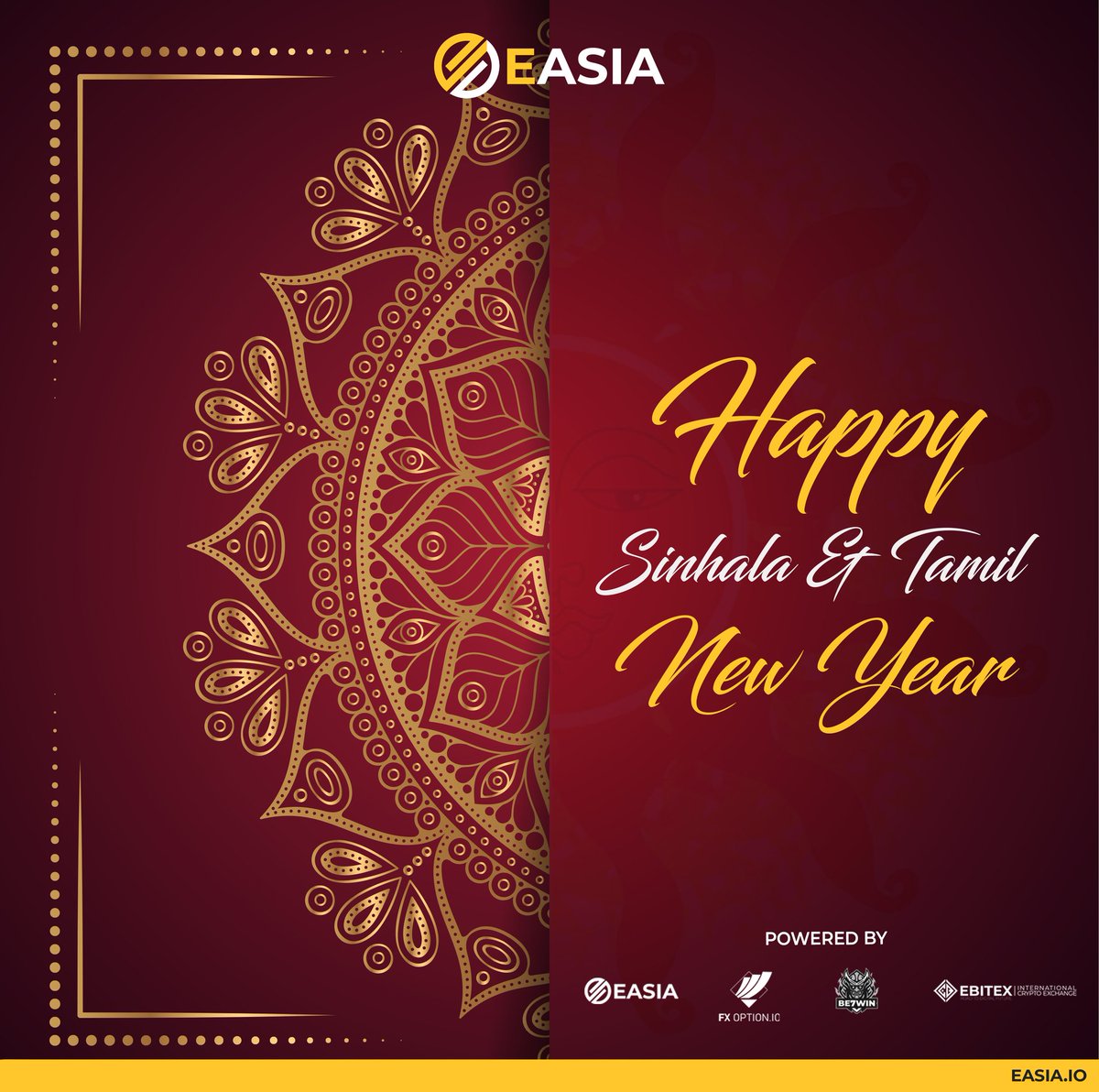 eeasiaio's tweet photo. Wishing Our Community Happy Sinhala &amp; Tamil New Year ❤️ 

#cryptocurrency #crypto #cloudmining #easia https://t.co/UtDqvhbshV