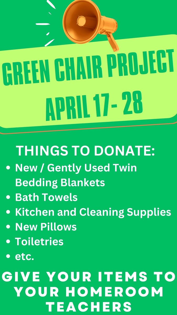 Starting next week! We appreciate your help!