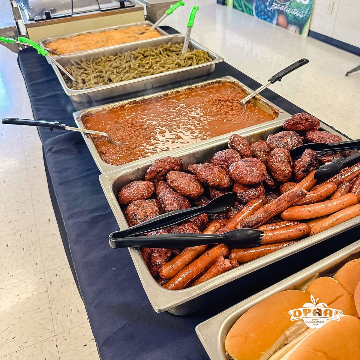 Opaafood's tweet photo. Our Palmyra team provided a delicious lunch for their District Staff. Ken Disslehorst, with the Marion/Lewis Cattleman's Association, came to grill #mobeef burgers. Thank you to Morgan Ramey, Rita Herron, and Sara Martin Garner for helping on their day off work! 🍔#maketheirday https://t.co/zSXE0BosFI