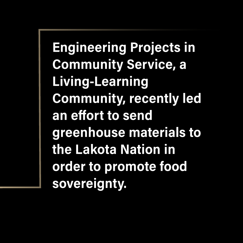 Purdue Student Life (@purduestudents) on Twitter photo <a href="/EPICSPurdue/">EPICS Purdue</a>, a Living-Learning Community, recently led an effort to send greenhouse materials to the Lakota Nation in order to promote food sovereignty.
#StudentLife #FactFriday #Purdue <a href="/EPICSPurdue/">EPICS Purdue</a>, a Living-Learning Community, recently led an effort to send greenhouse materials to the Lakota Nation in order to promote food sovereignty.
#StudentLife #FactFriday #Purdue