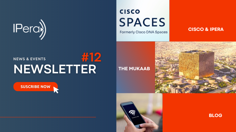 Biweekly, we share the latest news & events from IPera. 
Subscribe to our Newsletter! 🚀

IPeraAI Newsletter #12 👆 bit.ly/3nx9dV4

#IPera #WiFi #Cisco #CiscoMeraki @ciscospaces  #CiscoDNA #Mukaab #Riyadh #SaudiArabia #SmartCities #WPS #analytics #Marketplace @Cisco