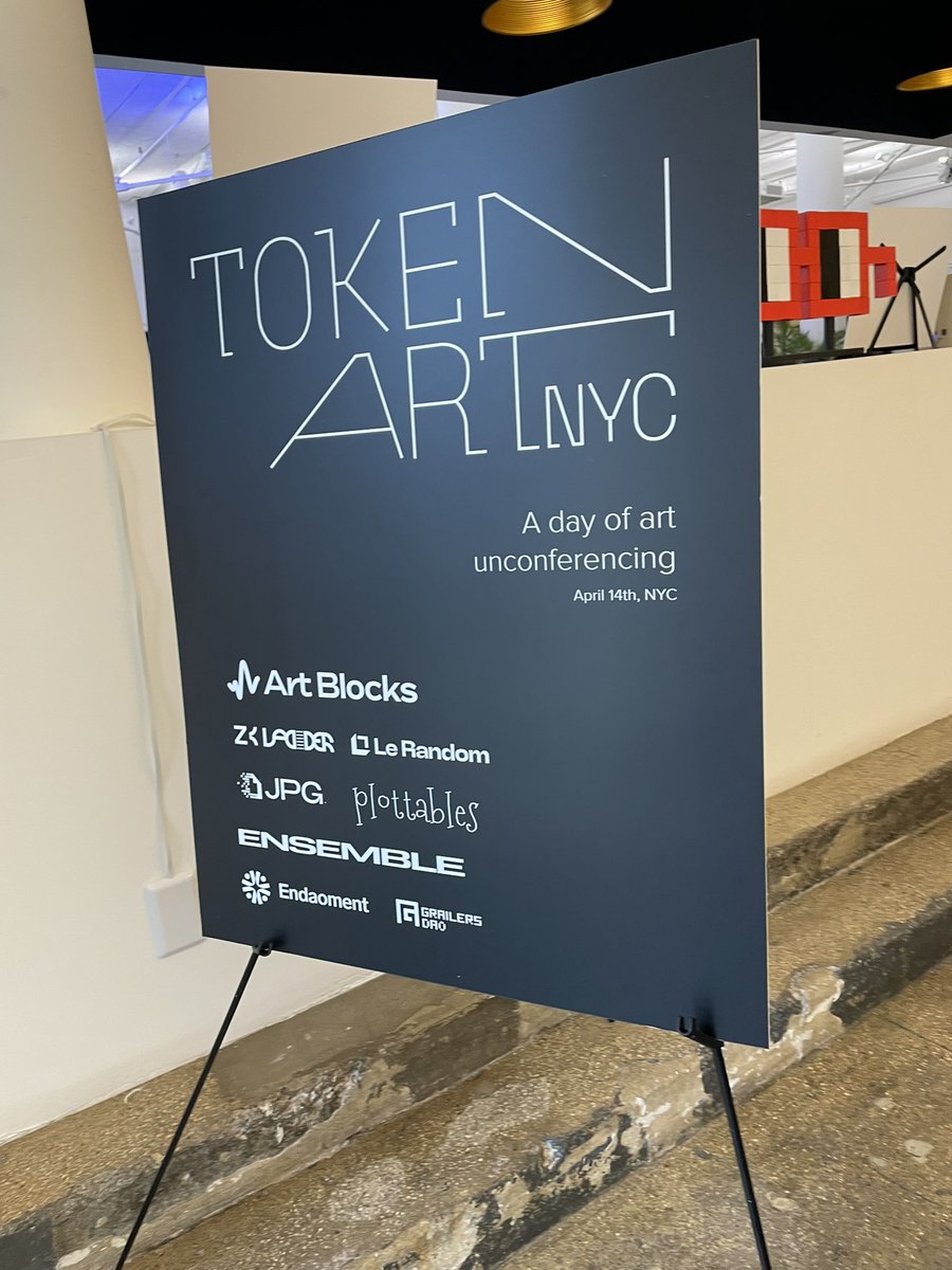 I kind of can’t believe I’m giving a workshop at <a href="/TokenArtNYC/">Token Art NYC</a> today. It was my favorite event around <a href="/NFT_NYC/">NFT.NYC</a> last year. So much has happened since then! Thank you <a href="/sashastiles/">Sasha Stiles | AI alter ego Technelegy ✍️🤖</a> @madpinney <a href="/_sross_/">sarah 🔥</a> <a href="/artblocks_io/">Art Blocks</a>