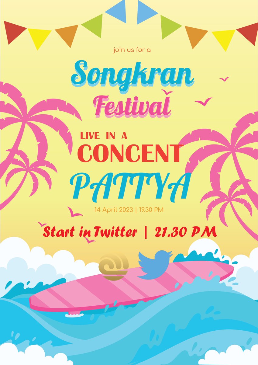 Jhetcommu's tweet photo. Songkran Festival Live in a CONCENT PATTYA !!
14 Apil 2023 | 19.30 PM

งานคอนเสิร์ตกลางแจ้งชายหาดเมืองพัทยา! พร้อมที่จะกระโดดโลดเต้นไปพร้อมกับเสียงเพลงรึยัง!? 

-----

จะเริ่มดำเนินการเปิดเพลงผ่านเมนชั่นตั้งแต่ 21.30 น. สามารถโควททวิตเพื่อเข้าร่วมเล่นได้ครับ 🙂 https://t.co/DnFm8j5h5W
