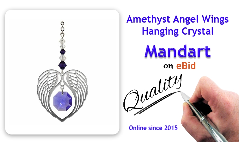 Amethyst Angel Wings Hanging Crystal  ebid.net/uk/for-sale/50…  - #GiftideasUK