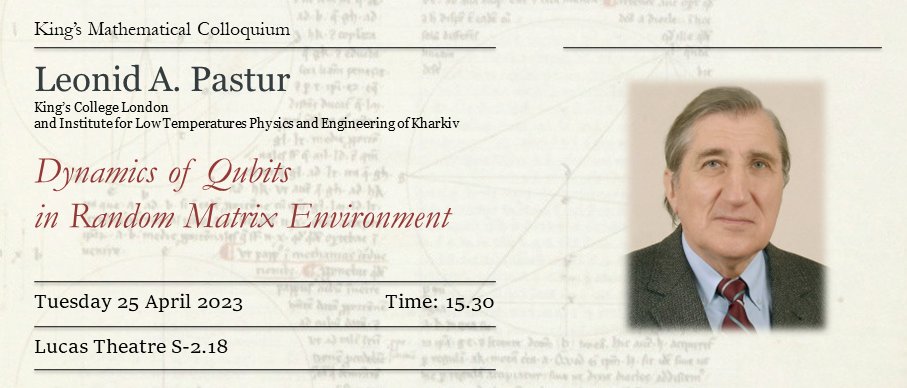 KCL Math Colloquia on Twitter: 