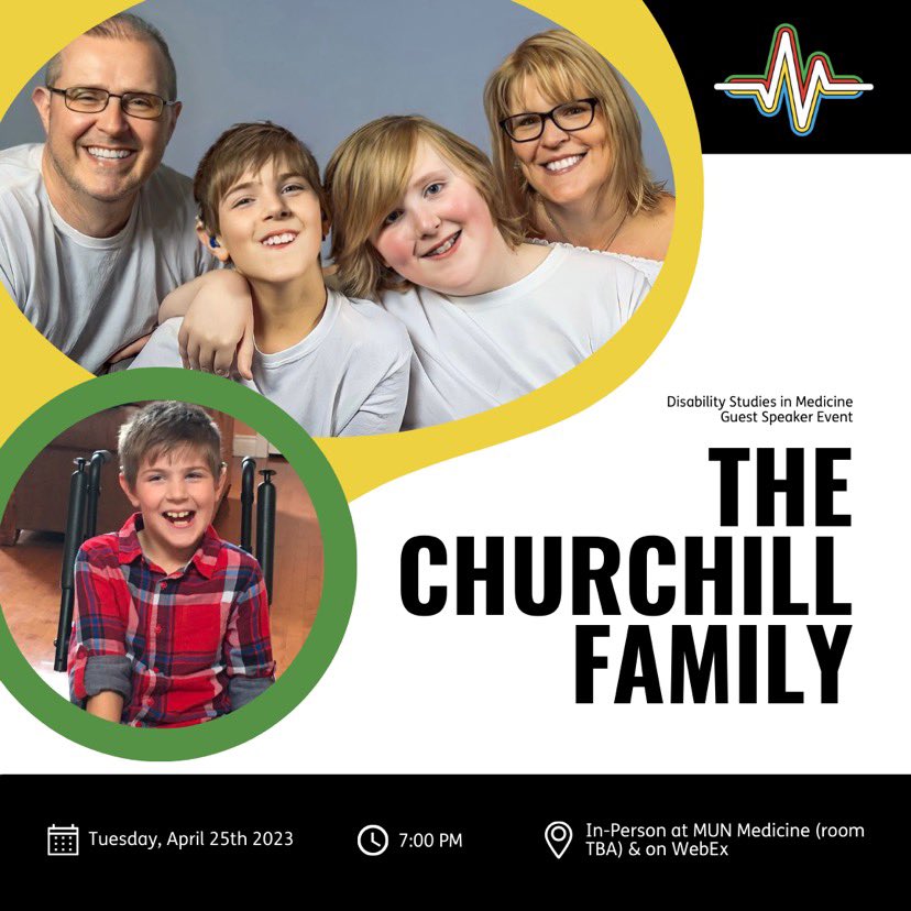 📣April 25th at 7PM! Join us to learn about the Churchill’s journey; the social and health impacts of language deprivation for deaf children; and how health care providers can support and advocate for deaf children's right to access language and education. Registration link ⬇️