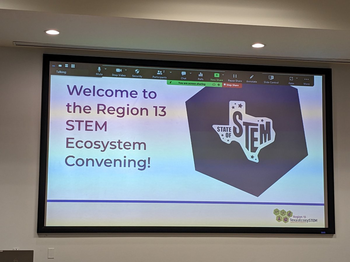 StaceyADurham's tweet photo. Great things happening @region13 #StateOfSTEM Convening! A lot of energy in the building with great presenters, colleagues, and new friends! @amber_laroche @kerrygain https://t.co/kGGBC0bEML