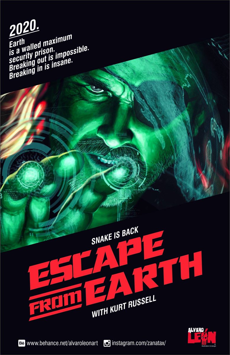 BizarroMondo76's tweet photo. MAKE. THIS. MOVIE. NOW! #escapefromearth #snakeplissken https://t.co/qqL1ciOw9R