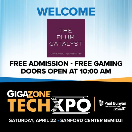 The PLUM team will be at GigaZone TechXpo showcasing our mobility lab April 22nd. Come check out our mobility lab and experience the future of mobility firsthand. Learn more about this one-of-a-kind expo gigazonetechxpo.com #techexpo #gigazonetech #futuremobility
