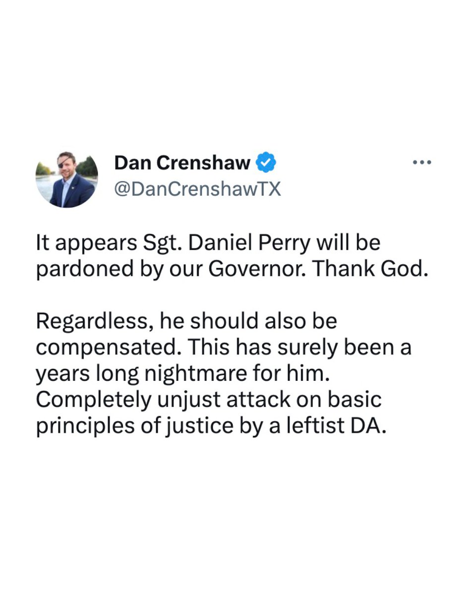 NoLieWithBTC's tweet image. Dan Crenshaw said a convicted murderer who shot a Black Lives Matter protestor shouldn’t only be pardoned but also *compensated.* 

Now texts and social media posts were just released showing the murderer calling Black people “animals” he wants to hunt and saying “I am a racist.”