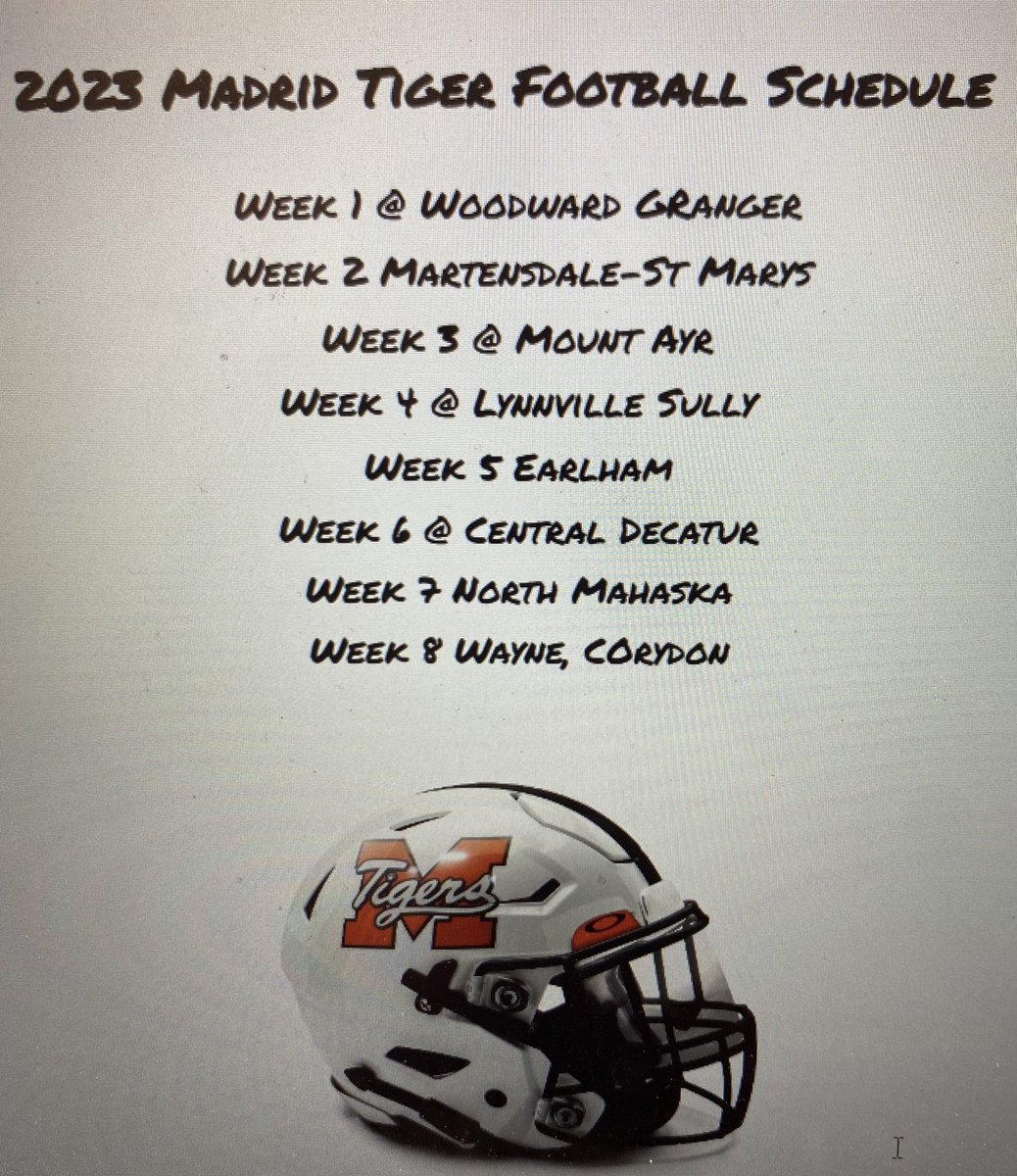 2023 Football Schedule