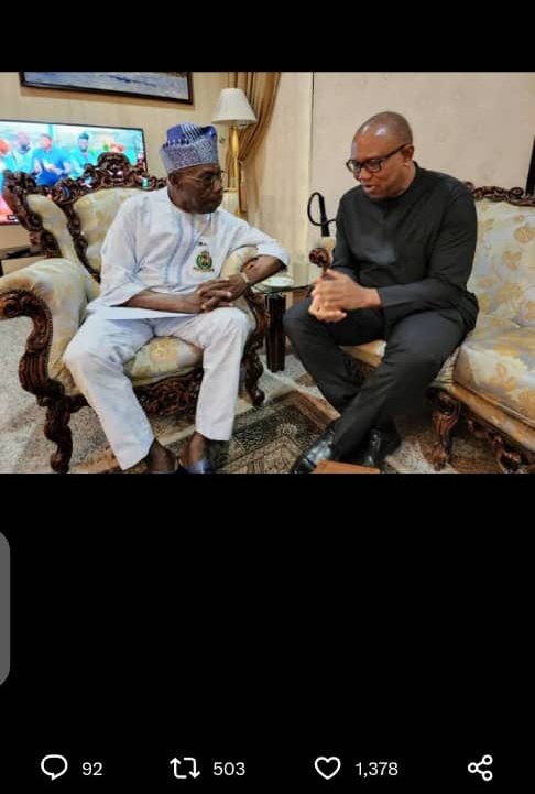 Gevidence4's tweet photo. @realFFK @PeterObi Photo speak

But the photoshopper could have given HE @PeterObi  a seat. 
Such disrespect is not acceptable by the #obedients. https://t.co/udIhjvRzwu