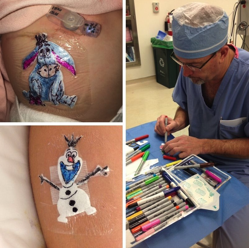 KidsOperating's tweet photo. "Dr. Parry always tries to ensure the scar isn’t the lasting memory of a child’s surgical procedure by surprising them with a hand-drawn dressing!"

How nice is this. 🤩

 We 💙 seeing medical staff putting children's wellbeing at the forefront of healthcare. 

📸 @AkronChildrens https://t.co/D7FNTFNAyP