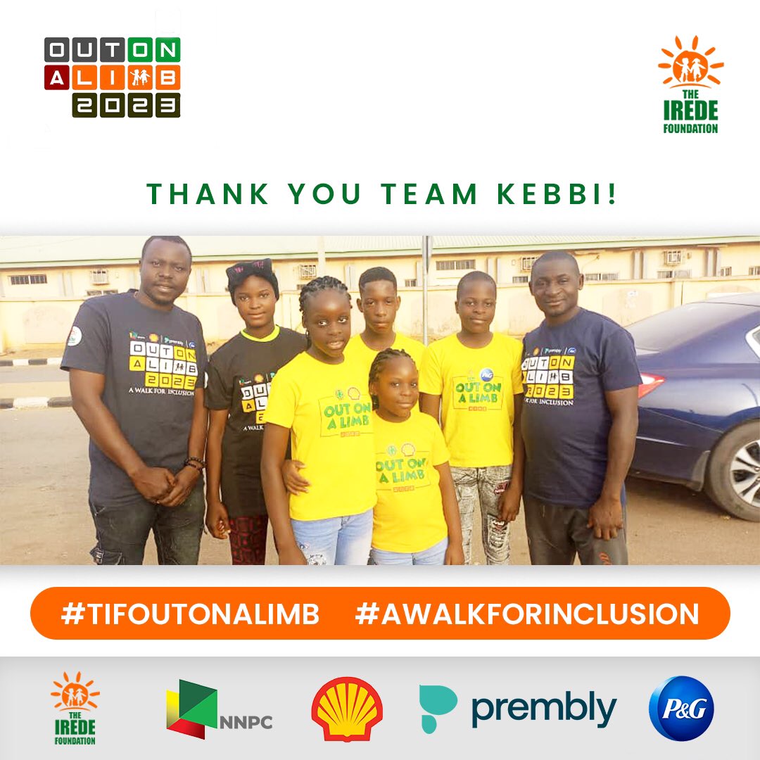 theirede's tweet photo. Out On A Limb 2023- Team Kebbi

Thank you for walking for inclusion!

🧡🧡

#TIFoutonalimb
#awalkforinclusion https://t.co/W1lyZ0tZOO