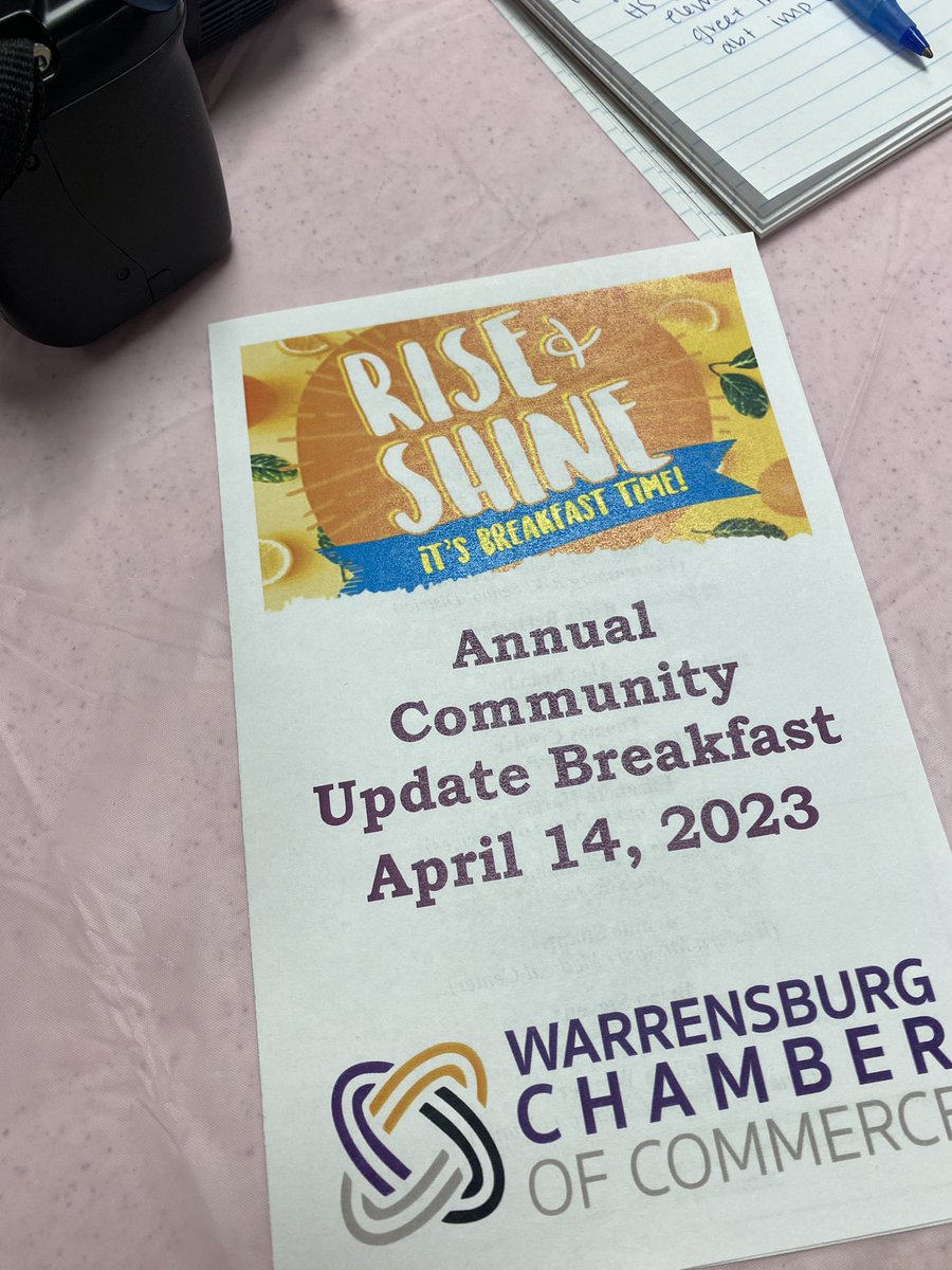 I was up bright and early this morning for the annual Community Update Breakfast with the Warrensburg Chamber. Just wrapped up hearing from WMMC, City of Warrensburg, Warrensburg School District, Johnson County Commission and UCM.
