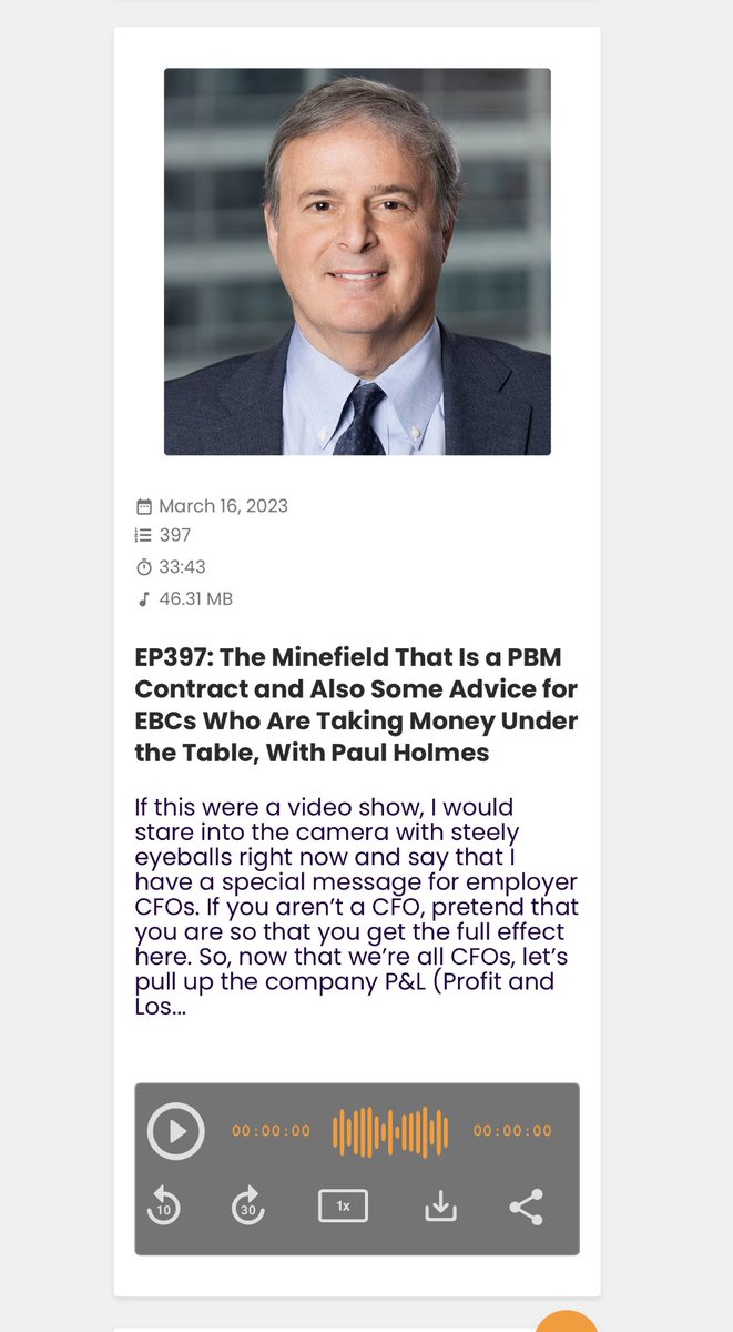 Nenaadvocacy's tweet photo. After #PBMs/#PBC overpricing the Pharmacy benefits by 30-40% to employer groups in 60-80 pages of opaque, contractual bamboozling mumbo-jumbo, they suddenly want to give that up? Listen to @RelentlesHealth Episode397 w stellar #ERISA attorney #PaulHolmes https://t.co/VRoumxYb2b https://t.co/5J6gjAsmD0