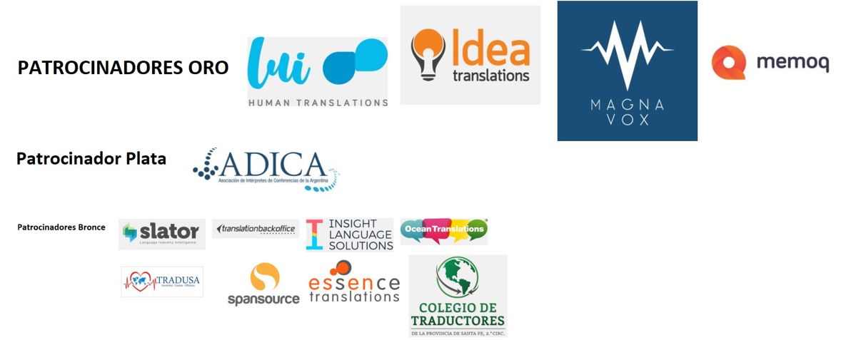 ¡Gracias a nuestros patrocinadores por su apoyo!: Lui Human Translations, Idea Translations, Magna Vox, @memoq, <a href="/adica_arg/">ADICA_Arg</a>, <a href="/slatornews/">Slator</a>, <a href="/TranslationBO/">Translation B Office</a>, Insight Language Solutions, Ocean Translations, Tradusa, <a href="/SpanSourceSRL/">SpanSource</a>, Essence Translations y <a href="/TradRosario/">Colegio de Traductores Pcia. Santa Fe, 2.ª Circ.</a>. #jornadasRosario
