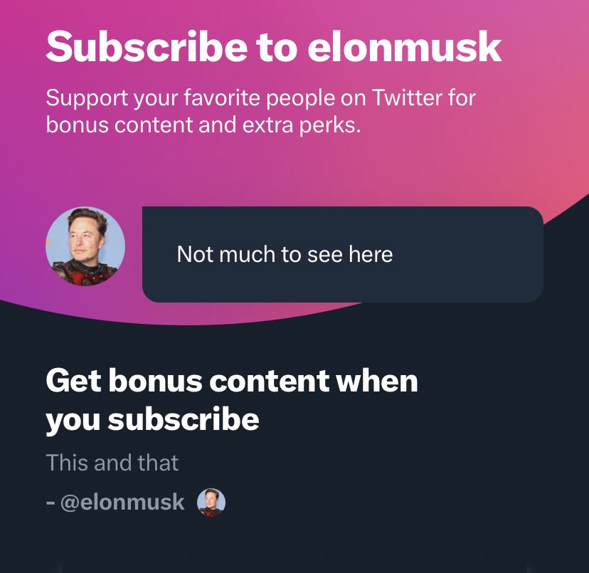 <a href="/Marvin_Inu/">Marvin Inu</a> <a href="/elonmusk/">Elon Musk</a> <a href="/Tesla/">Tesla</a> <a href="/SpaceX/">SpaceX</a> Subscribed <a href="/elonmusk/">Elon Musk</a>