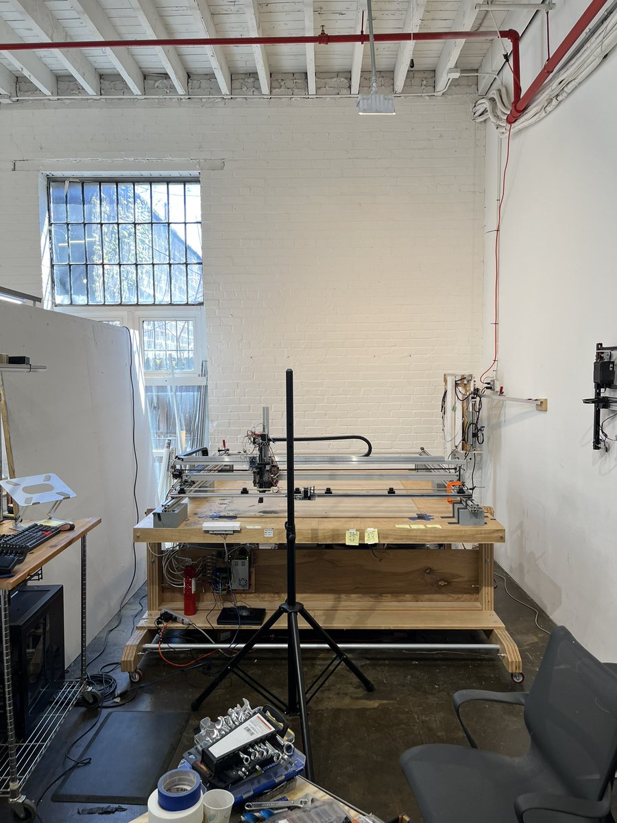 Had an awesome time touring the @artmatrco studios yesterday, seeing one of their Nouns in real life and get to meet the great <a href="/zancan/">zancan 🌿</a> 🌿