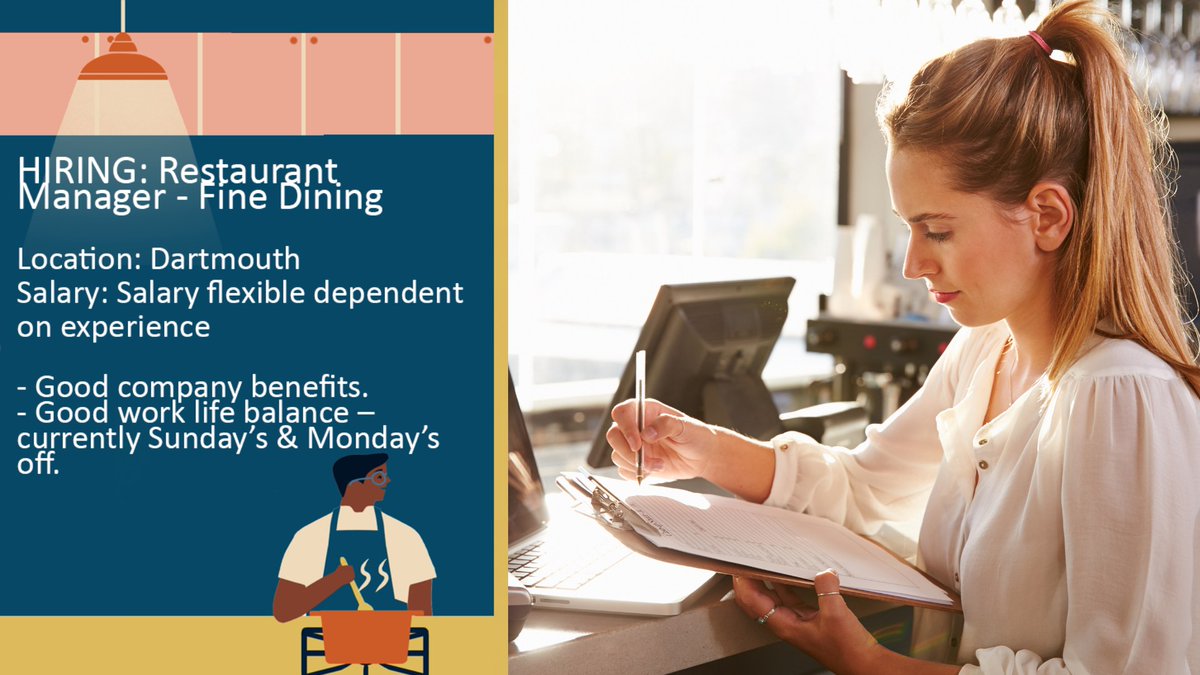 HIRING: Restaurant Manager - Fine Dining

Location: Dartmouth

Find out more how to apply for this vacancy in Dartmouth by visiting our website via the following link: ttwrecruit.co.uk/job/restaurant…