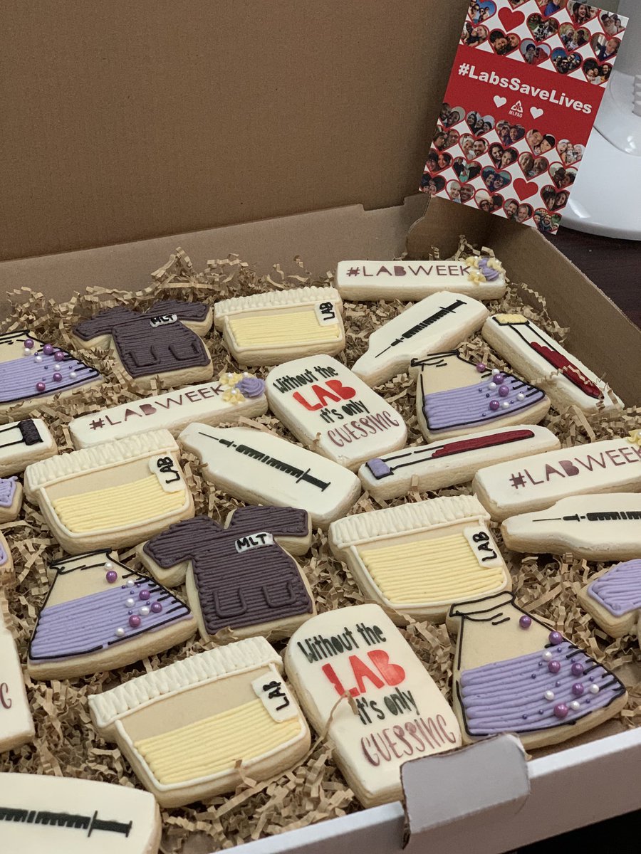 It’s Lab Week!! Happy Lab Week to all those hard working lab staff!! We’re going to enjoy some yummy treats today!! #LabsSaveLives