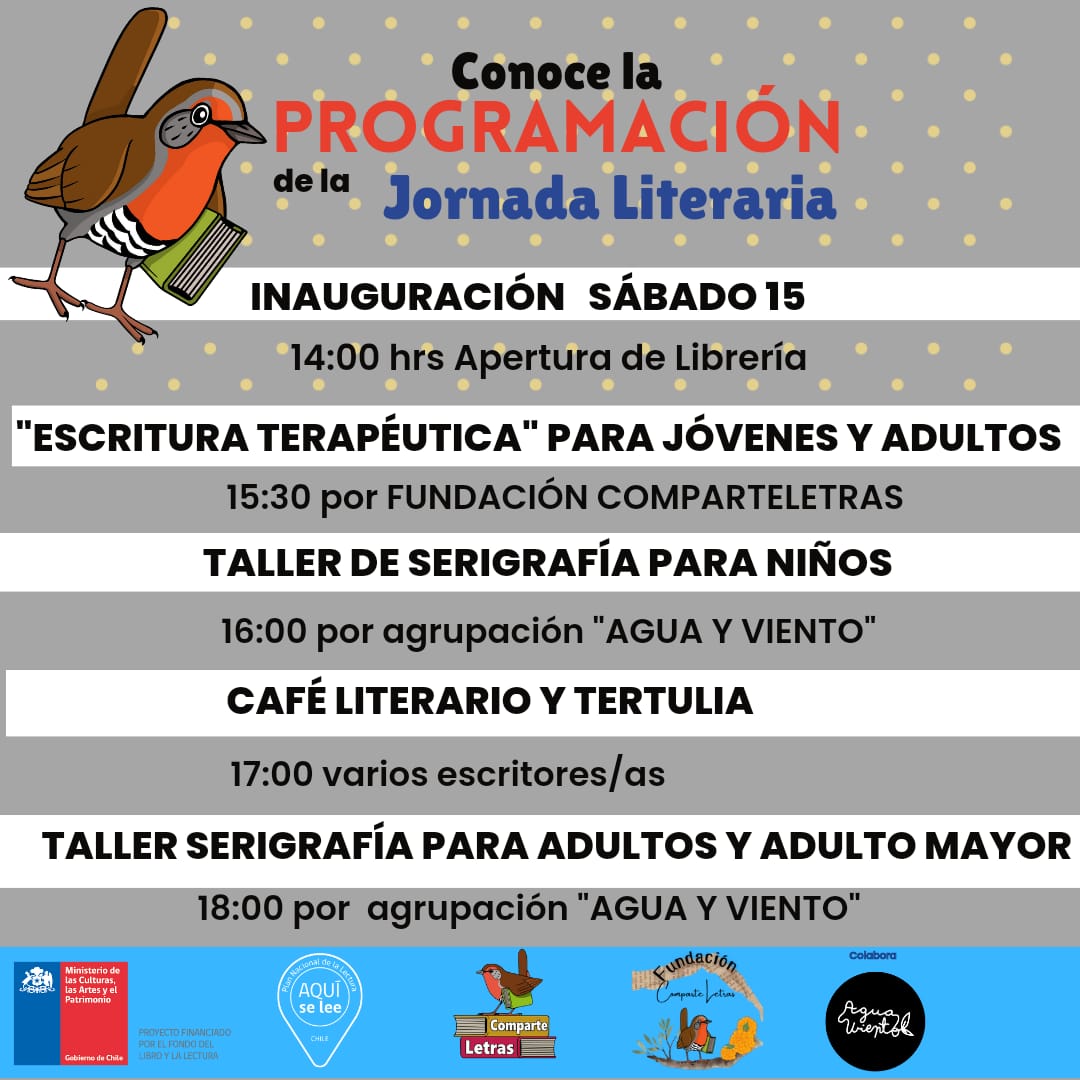 OscarDeCalbuco's tweet photo. Hoy Hoy Hoy 📣

Abre sus puertas una nueva librería en #Calbuco con una oferta de actividades para la comunidad y en especial para nuestros niños 🐦

General Bonilla #206 ◀️

#ComparteLetras
#DatoFijo https://t.co/ZishZC8eAh