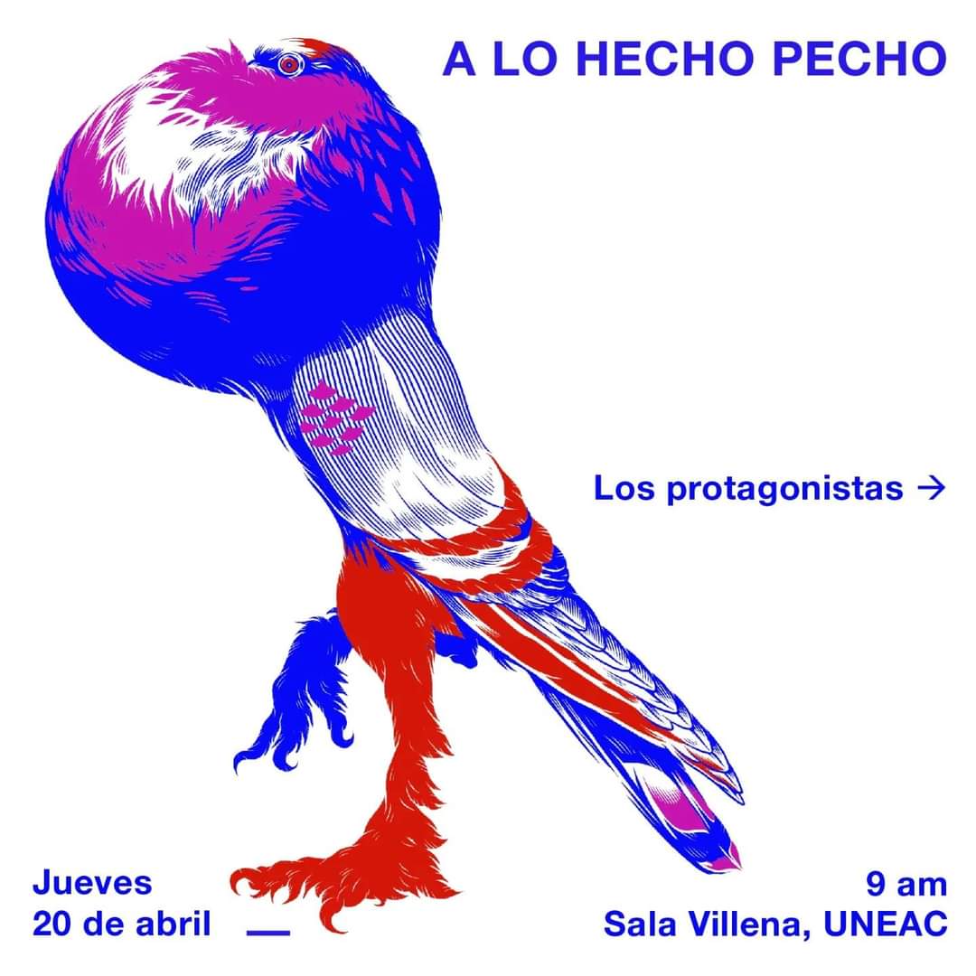 cartel_on's tweet photo. PRÓXIMA SEMANA!!! 📢📢📢
A LO HECHO PECHO
Jueves 20 de abril. 9am a 1pm.
Sala Villena. UNEAC

#GraficaCubana #diseñocubano #inspiración #cubandesign https://t.co/mleYVv3oSX