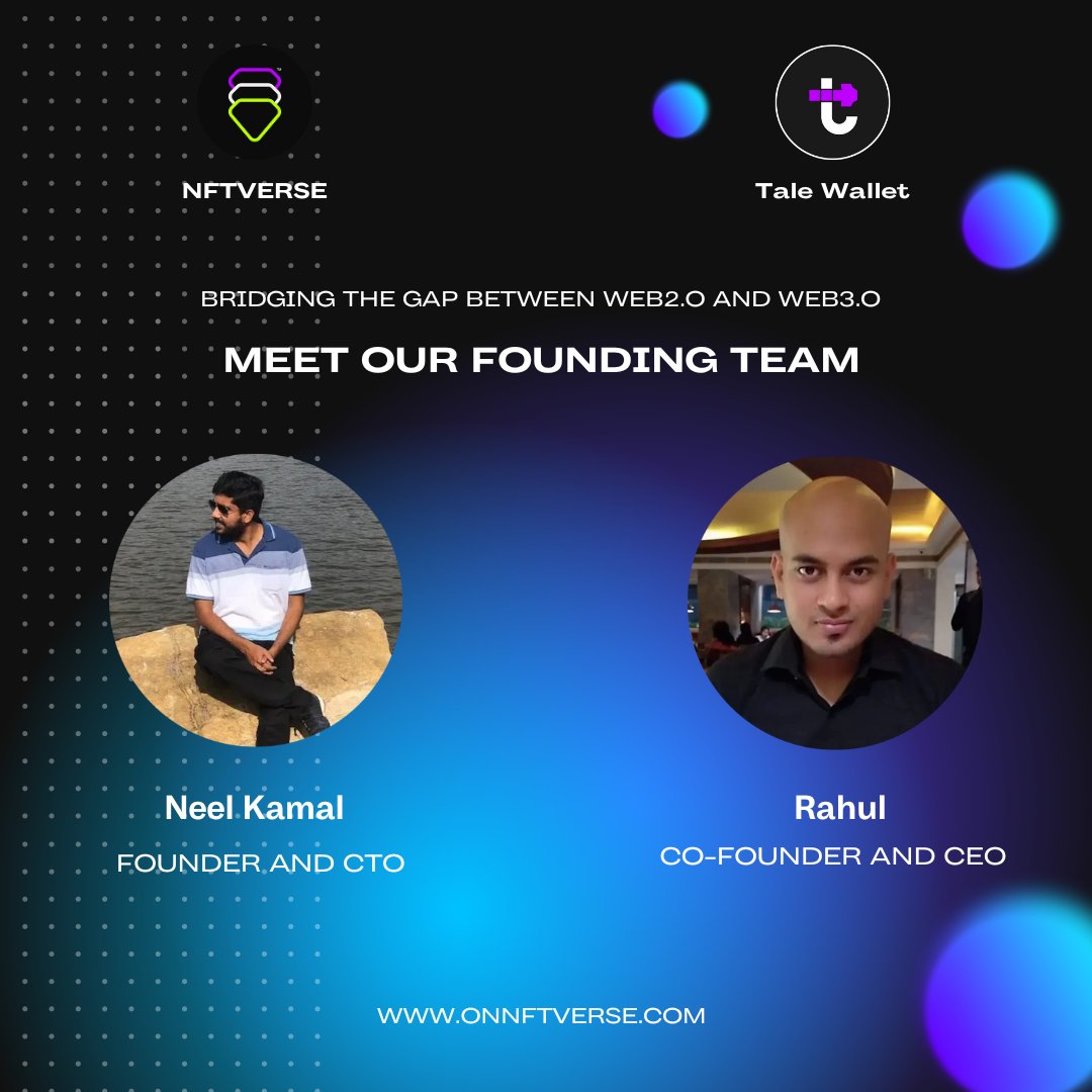 TaleWallet's tweet photo. Meet our ✨founding team✨🧠💪👑 #NFTVerse #TalesOfKing https://t.co/GfraQoRoDz