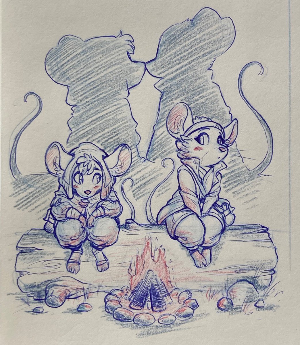 AlexJohnsonArt's tweet photo. An older piece, but one I still like.
Final art vs. initial sketch.
#redwall #lostlegendsofredwall https://t.co/JUkmymn79A