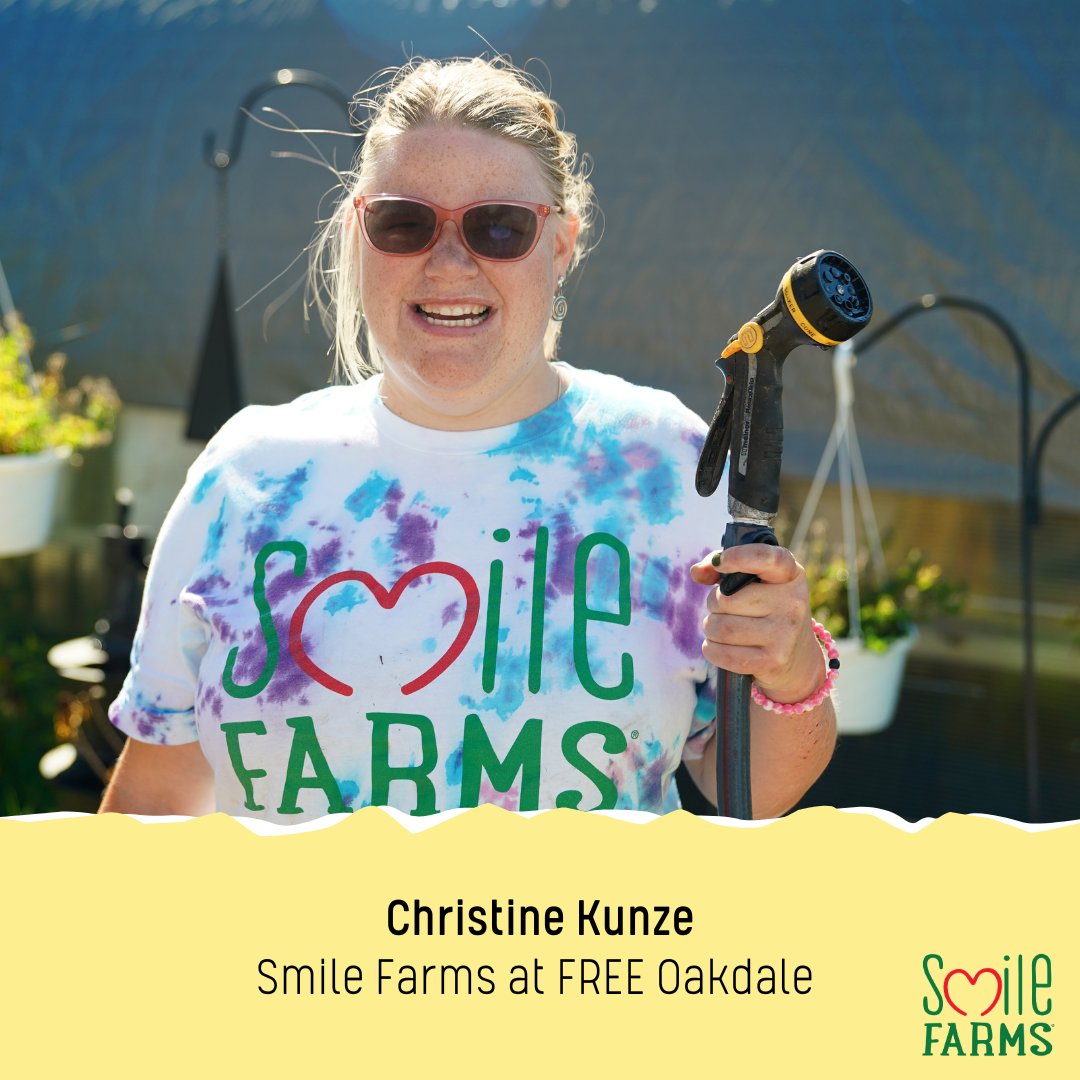 Happy #FARMERFRIDAY Everyone! 🌻 🌿 🌶️ Christine was our 2021 Smile Farmer of the Year! Christine says the best reward for all her hard work at Smile Farms is when she gets to harvest and eat the fruits of her labor! #smilefarms #FREEOakdale