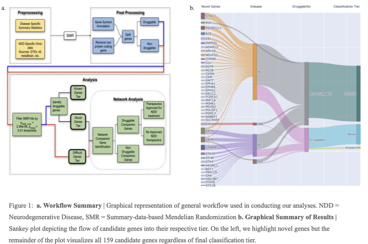 New preprint from the team at CARD, nominating novel drug targets for neurodegenerative disease using multi-omic and genetic data. 

Hoping this is a starting point for community target discovery specifically focused on ADRD.

medrxiv.org/content/10.110…