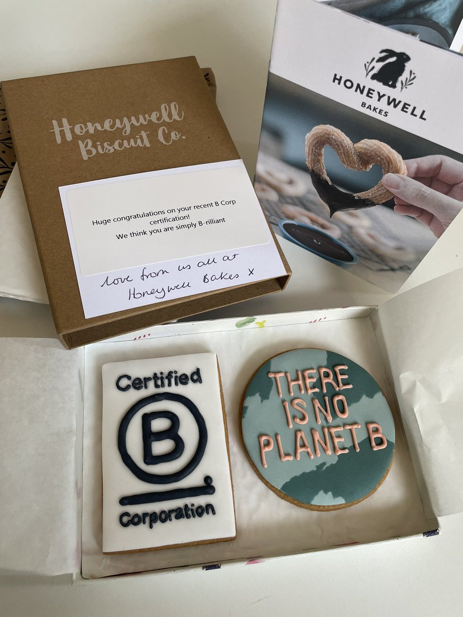 Literally too good to eat! Thanks Honeywell Bakes for this delicious sweet treat! #bcorp #ThankYou