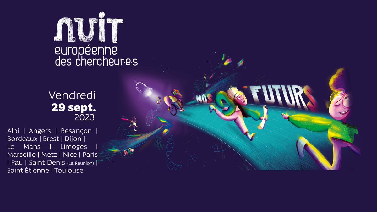 L'AAP pour la #NuitEuropéennedesChercheurs à Angers est lancé ! 📆 Vous avez jusqu'au 12 mai pour proposer votre projet sur la thématique 'Nos Futurs'. Plus d'infos ➡️ echosciences-paysdelaloire.fr/communautes/nu…