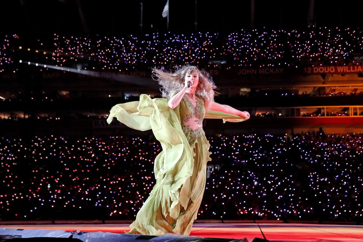 Taylor Swift's Folklore dress for The Eras Tour: Tampa night 1, custom made  by Alberta Ferretti.
