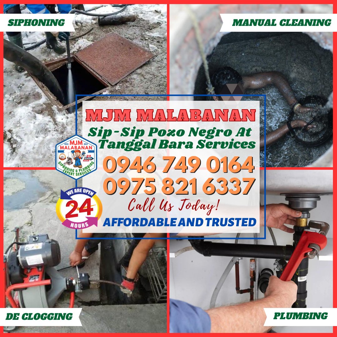 mjm_plumbing's tweet image. 𝙈𝙅𝙈 𝙎𝙄𝙋𝙃𝙊𝙉𝙄𝙉𝙂 𝘼𝙉𝘿 𝙋𝙇𝙐𝙈𝘽𝙄𝙉𝙂 𝙎𝙀𝙍𝙑𝙄𝘾𝙀𝙎🧑‍🔧
⌚️𝐎𝐏𝐄𝐍 𝟐𝟒/𝟕 𝐌𝐀𝐋𝐀𝐁𝐀𝐍𝐀𝐍 𝐒𝐄𝐑𝐕𝐈𝐂𝐄𝐒 𝐀𝐍𝐘𝐓𝐈𝐌𝐄, 𝐀𝐍𝐘𝐖𝐇𝐄𝐑𝐄
📌ALL AREAS IN BINANGONAN

#Siphoning #plumbing #Malabanan #TrustedServices #MJMplumbingservices #sipsippozonegro