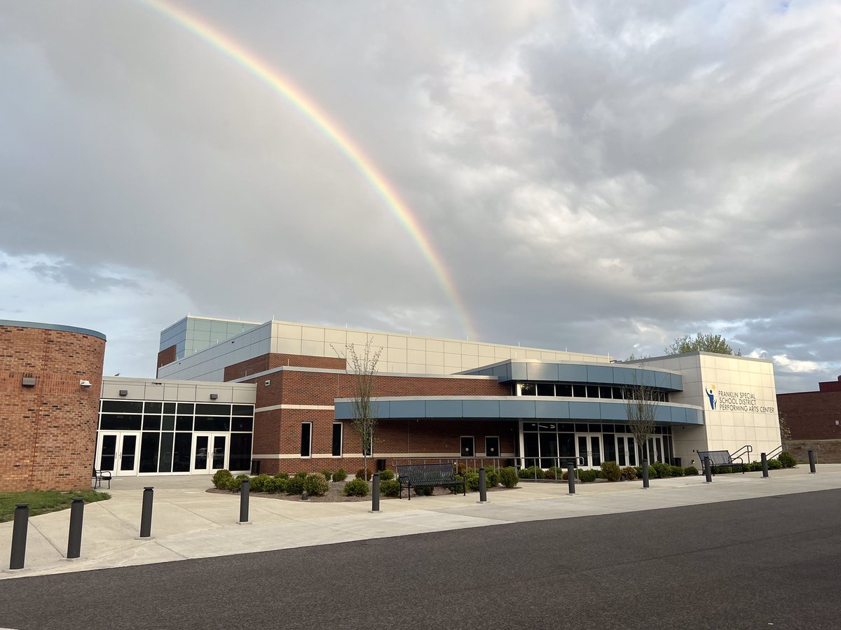 Check out these excellent photos taken during yesterday’s brief rain fall, by our own FSSD Communications Specialist, Susannah Gentry! A sign a bright things ahead for the PAC. #rainbow #photooftheyear #welovespring
