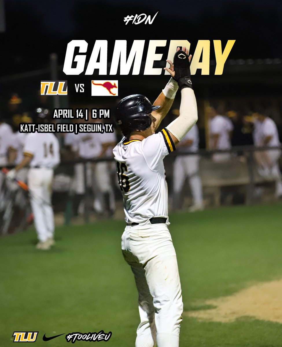 We want to see YOU 🫵 at Katt-Isbel tonight! 👏 🏡 

🆚: Austin College
⏰: 6 PM
🏟️: Katt-Isbel Field
📍: Seguin, Texas
💻: portal.stretchinternet.com/tlu/index.htm
📊: tlubulldogs.com/sports/bsb/202…

#IDN | #TLUBaseball