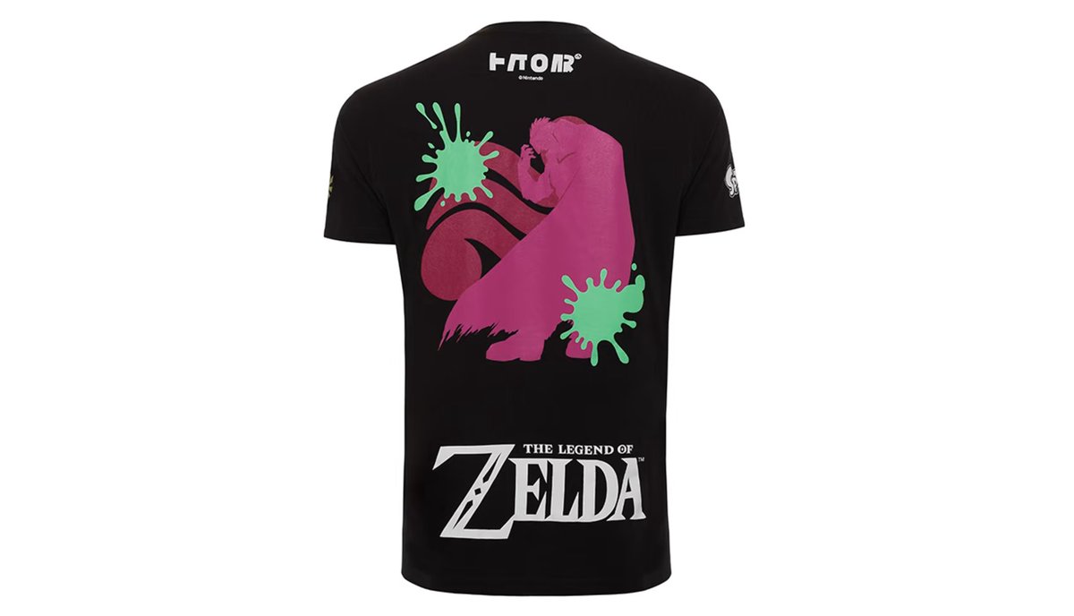 Wario64's tweet photo. Splatoon x The Legend of Zelda Splatfest T-Shirts up for preorder at Nintendo Store ($29.99 each) https://t.co/OvywuxRPSn https://t.co/nTXQ3sVAP3