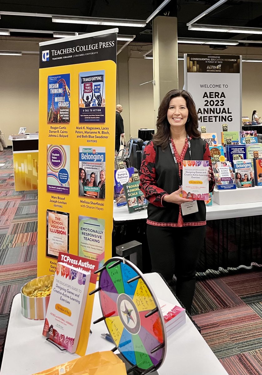 TCPress's tweet photo. Fun and games at the booth this morning as @torimondelli signs copies of The Educator’s Guide to Designing Games and Creative Active-Learning Exercises. Thanks for stopping by!

https://t.co/RbMnxkS0mF https://t.co/dJDrll3JuX