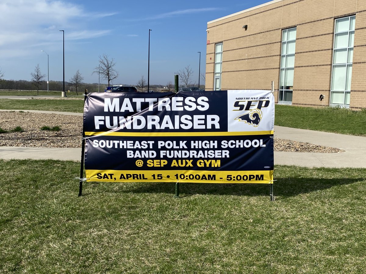 It's happening TOMORROW! The Annual SEP Band Mattress Sale! Come out to the SEPHS Auxiliary Gym anytime betwen 10am and 5pm and snag a GREAT deal on your next bed AND help the SEP Bands! Enter through the lower west pool doors. <a href="/SEPolkRams/">Southeast Polk Rams</a> <a href="/SEPSchools/">SEP Schools</a>
