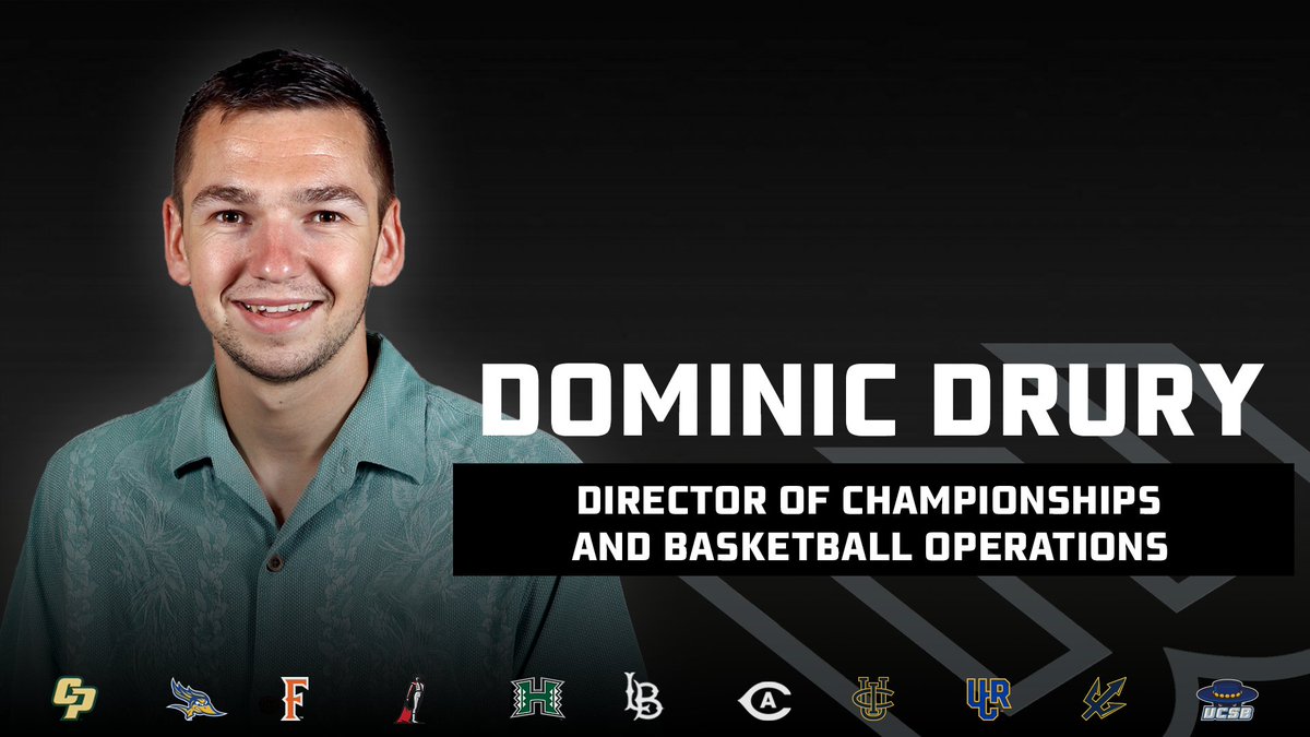 BigWestSports's tweet image. 🏀NEWS | Join us in welcoming @domdrury to The Big West as Director of Championships &amp;amp; Basketball Operations! #OnlyTheBold 

Read more 🔗 bit.ly/3A4aSUQ