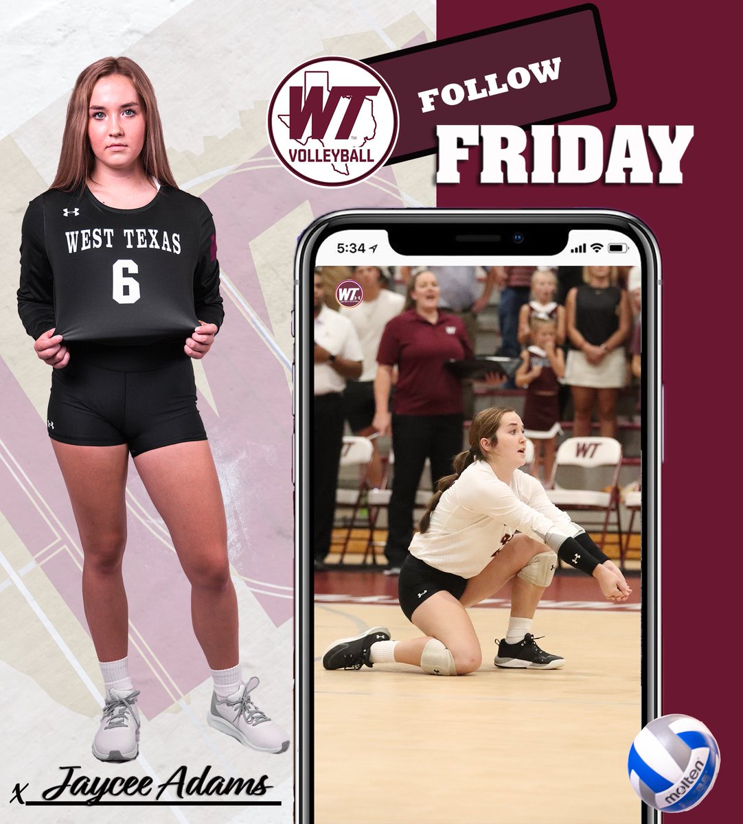 𝔽𝕠𝕝𝕝𝕠𝕨 𝔽𝕣𝕚𝕕𝕒𝕪➡️ <a href="/JayceeA3/">Jaycee Adams</a> 

*She loves to hunt 🦌
*She helps to lead worship @1330wtamu 🎶
*She is a major reader 📖

Follow Jaycee and maybe you’ll get to see the infamous alligator pic 🐊✅

#BuffNation | #Allin | #ncaawvb | #followfriday