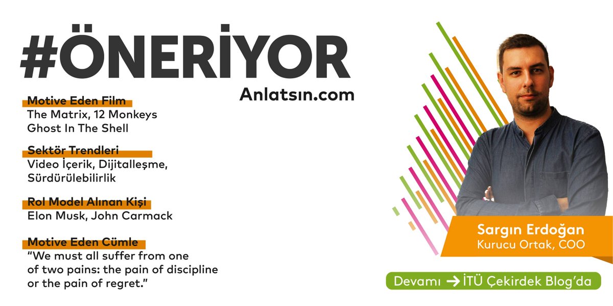 Girişimcilik yolunun henüz başındaysanız, bu yolda sorularınız ya da ilham almak istediğiniz noktalar varsa “Öneriyor” serimiz tam size göre! Serinin yeni konuğu <a href="/anlatsin/">Anlatsın</a> Kurucusu <a href="/sarginerdogan/">Sargın Erdoğan</a> ! Röportajın tamamı 👉 bit.ly/3MIOeJx
#İTÜÇekirdek #Öneriyor