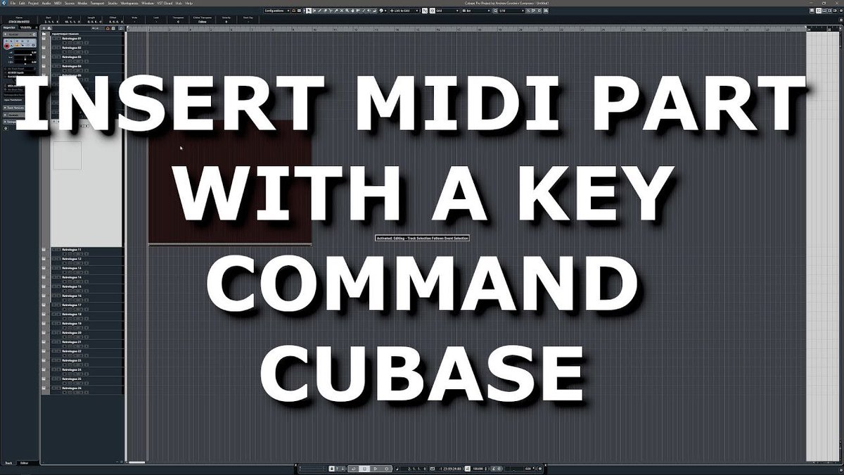 AndrewGcomposer's tweet image. New Cubase tutorial!  Insert notes with a key command or metagrid.  youtu.be/SwmzwQJhhas  #Cubase #keycommands #composer #gamecomposer #gameaudio #metagrid #workflow #Cubase12
