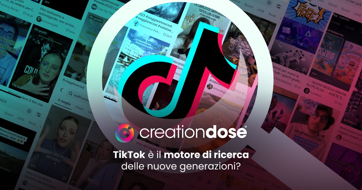 Da tips su viaggi e hack di bellezza a ricette facili e veloci: #TikTok sembra essere diventato il motore di ricerca #NewGen friendly. E Google? Scopri di più nel nostro nuovo articolo! creationdo.se/tiktok-motore-…

#CreationDose