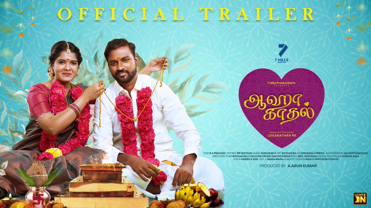 Happy to share the Official Cinematic Trailer of #AhaKadhal Pilot Film 💝
Written & Directed By Loganathan RS

Trailer Link - youtu.be/6jn65M5LTng
Best wishes to this young team for the success ✨🎉

@LoganathanRS1
@madpandamusic @Editorsriwat @Raprakash1278 @LightzOnCinema