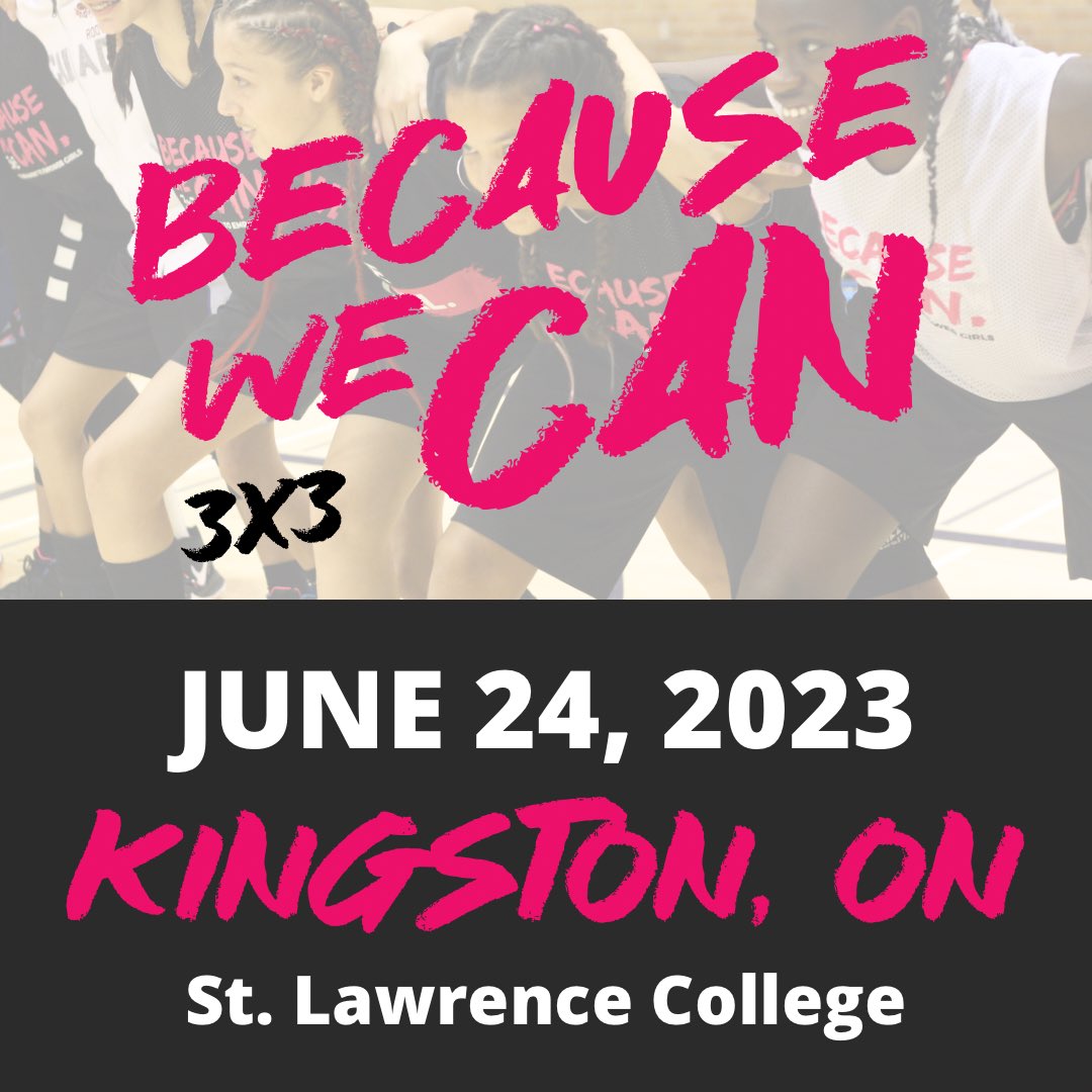lead_thru_sport's tweet photo. Our Because We Can. 3x3 basketball tournament is coming to #kingston Ontario on June 24 at St. Lawrence College!! Register your team today! 

https://t.co/ZwzyaKCwn5 https://t.co/vmeQZrbrnU