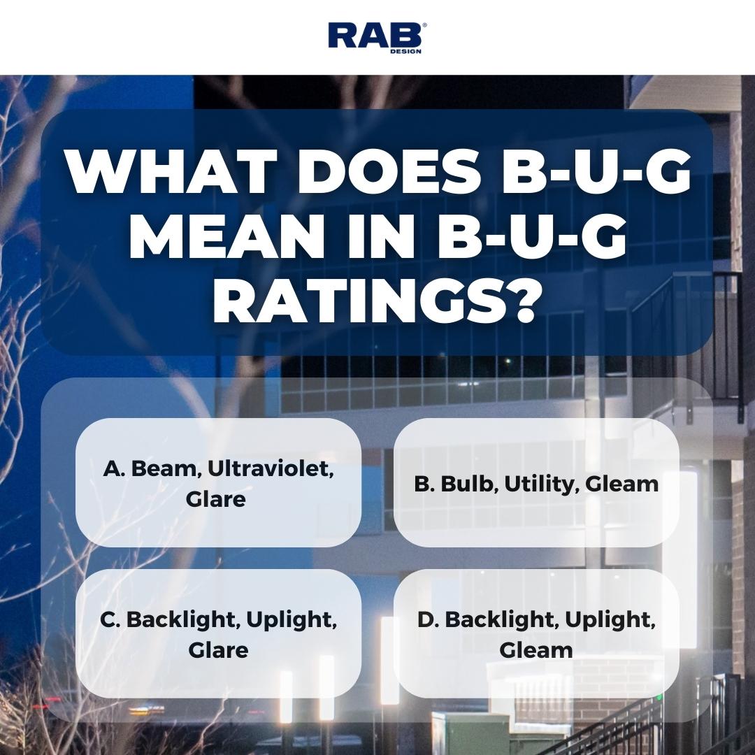 rabdesign's tweet image. Last week, we taught you all about B-U-G ratings.

Now, let’s put that knowledge to the test!

#RABDesign #lightingindustry #led